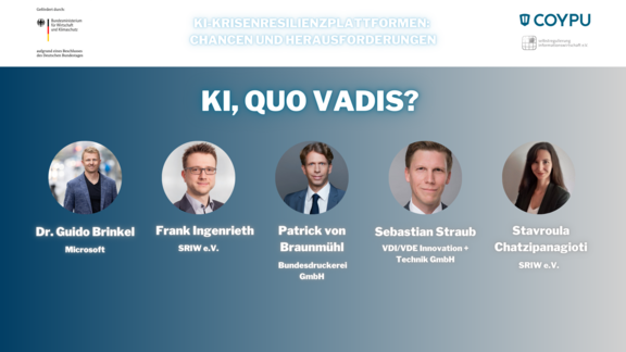 Panel KI Krisenrelisienzplattformen